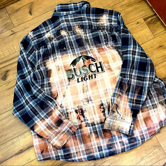 Other - 🍻One of a kind Busch light Mens 3XL flannel🍻